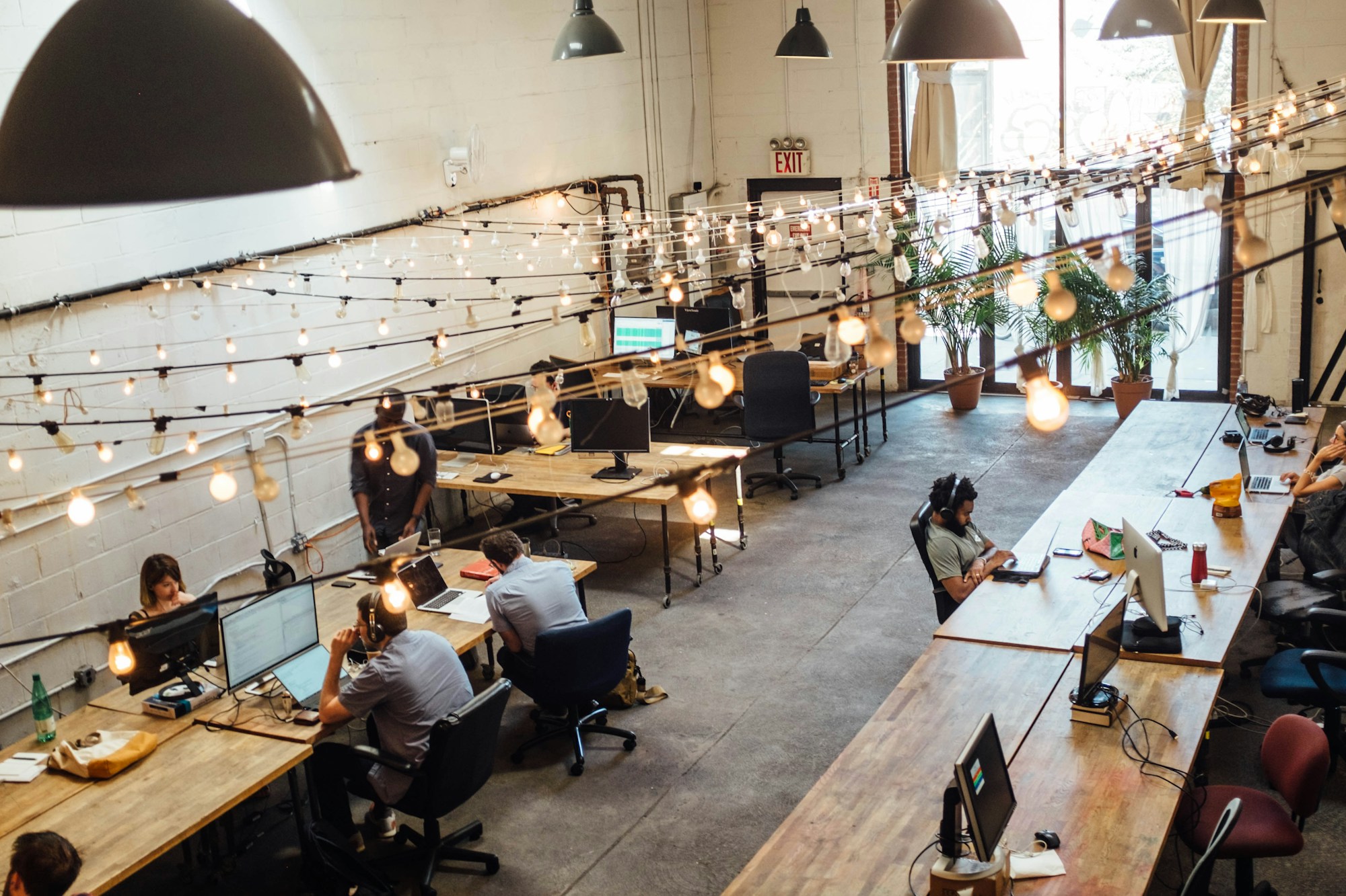 Technology startup workspace