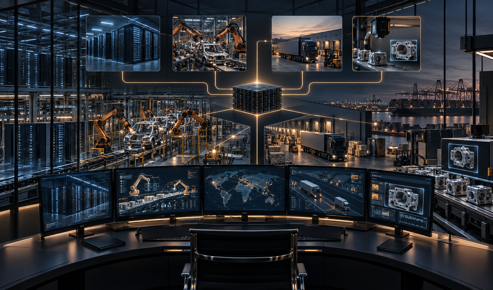 Agentic AI coordinating industrial systems